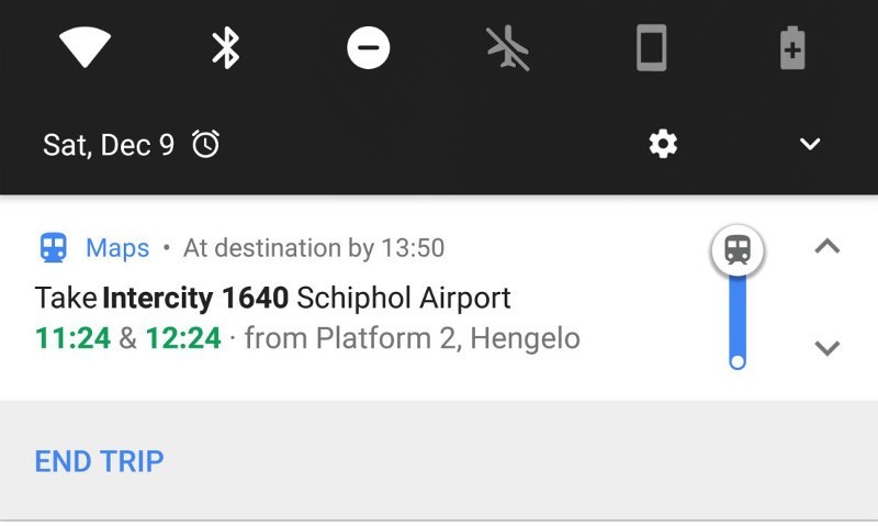 Google Maps in treno