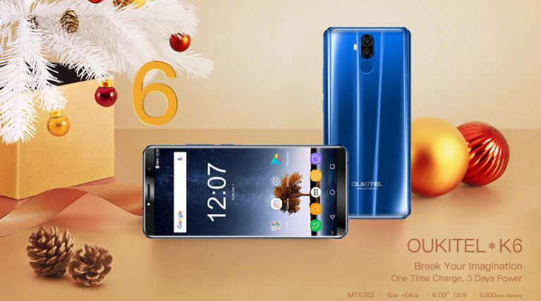 OUKITEL K6, inizia la vendita globale per il nuovo flagships cinese