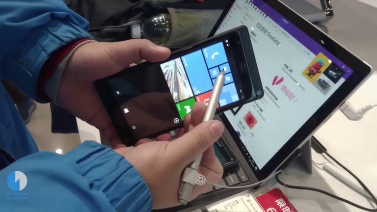 Surface Phone con supporto a Surface Pen si mostra in video