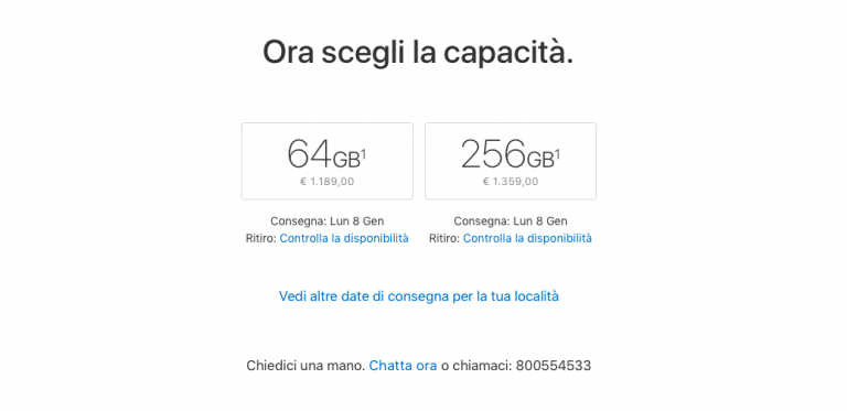 iPhone X disponibile da subito in Apple Store