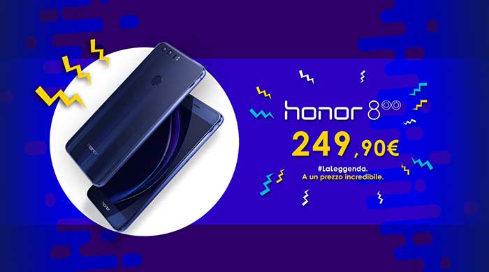 Offertissima per Honor 8, ora acquistabile ad un prezzo incredibile!