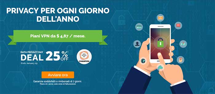 Data Privacy Day e IPVanish insieme per la privacy. Un anno di protezione con il 25% di sconto