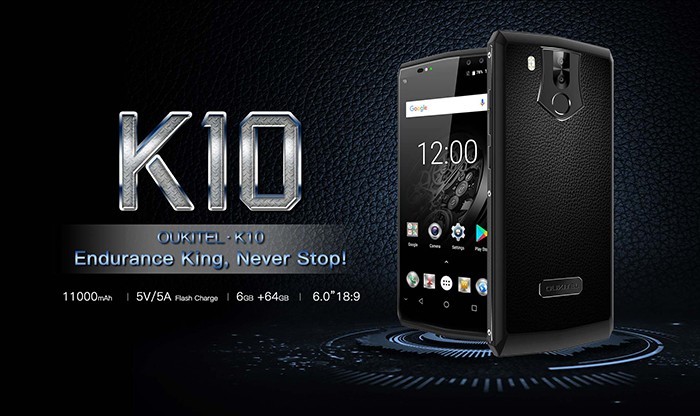 OUKITEL K10, mostrato in un video il consumo energetico