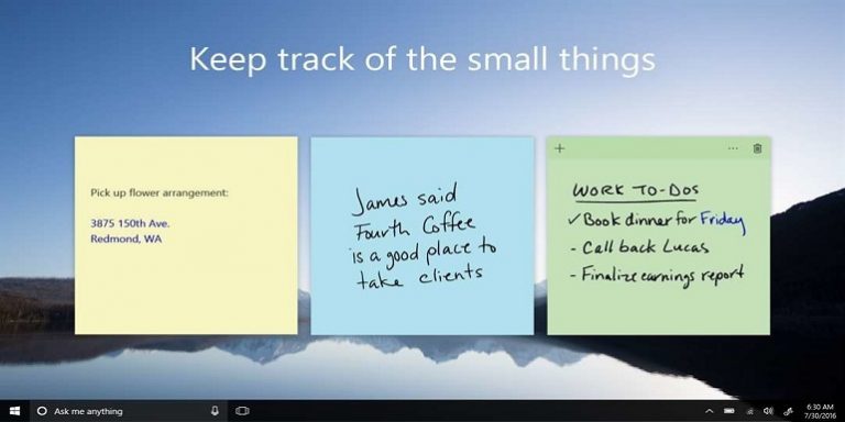 Sticky Notes per Windows 10 riceve un piacevole aggiornamento