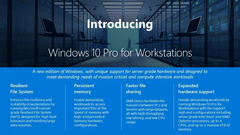 Windows 10 Pro for Workstation, ad Aprile arriva la modalità “Ultimate Performance”