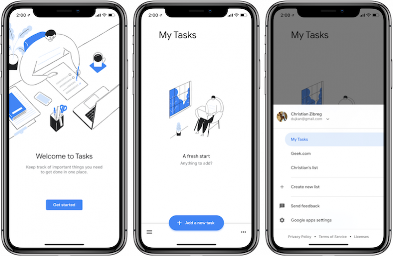 Google rilascia l’app Tasks anche su iPhone e iPad