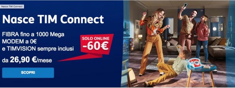 Ultime ore per lo sconto alle offerte Tim Connect