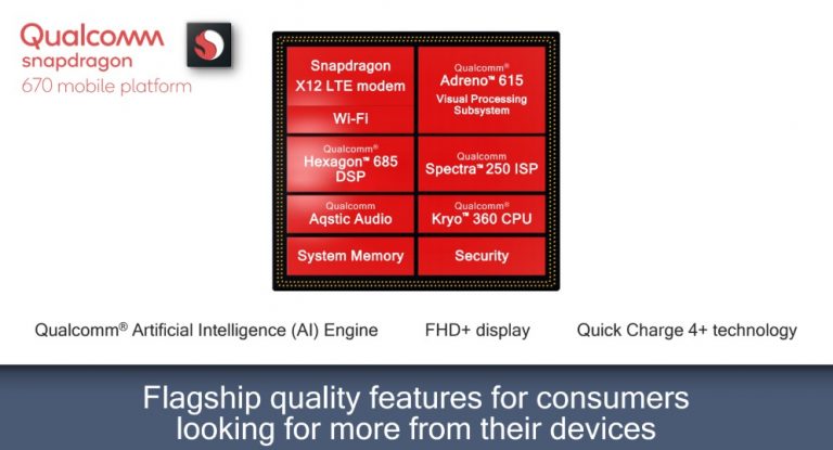 Qualcomm presenta lo Snapdragon 670, pronto per l’intelligenza artificiale