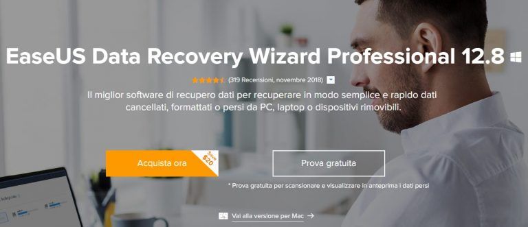 Recuperare file cancellati con EaseUS Data Recovery Wizard 12.8