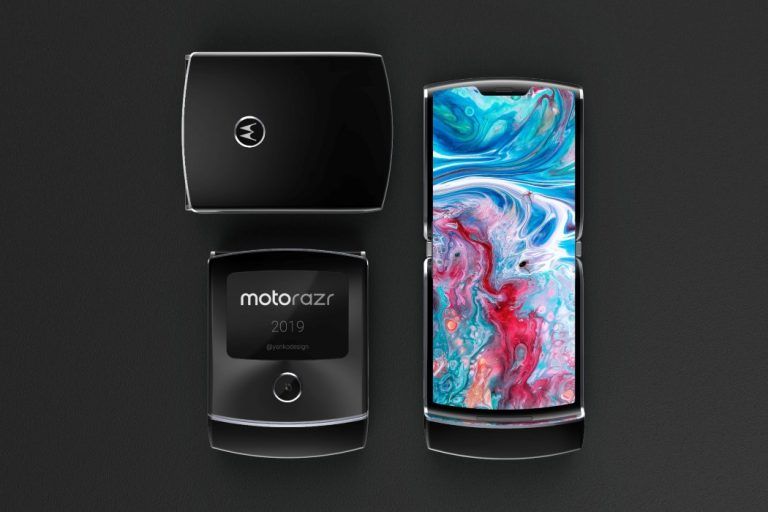 Moto RAZR 2019: i render mostrano uno spettacolare smartphone pieghevole