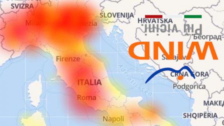 Problemi Wind Down 7 maggio con segnalazioni da Roma, Milano e Napoli