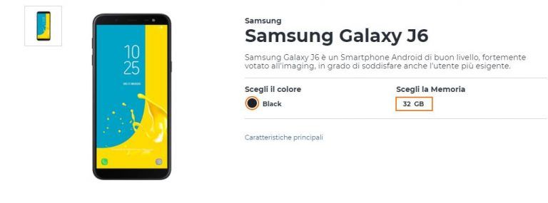 Come avere Samsung Galaxy J6 a meno di 1 euro al mese con Wind