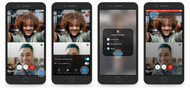 Skype: la condivisione a schermo arriva su iOS e Android