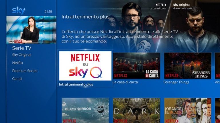 Netflix arriva su Sky Q dal 9 Ottobre: ecco la nuova offerta combinata