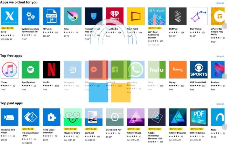 Nuovo app store per Windows 10