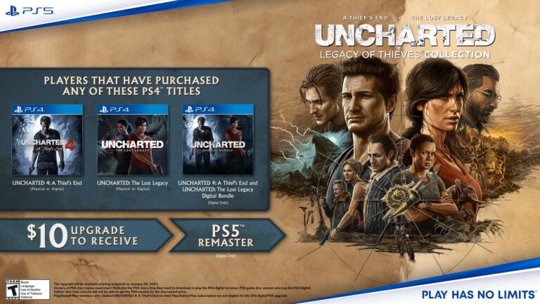 Uncharted: L’eredità dei ladri arriverà a gennaio su PS5, su PC “nel 2022”