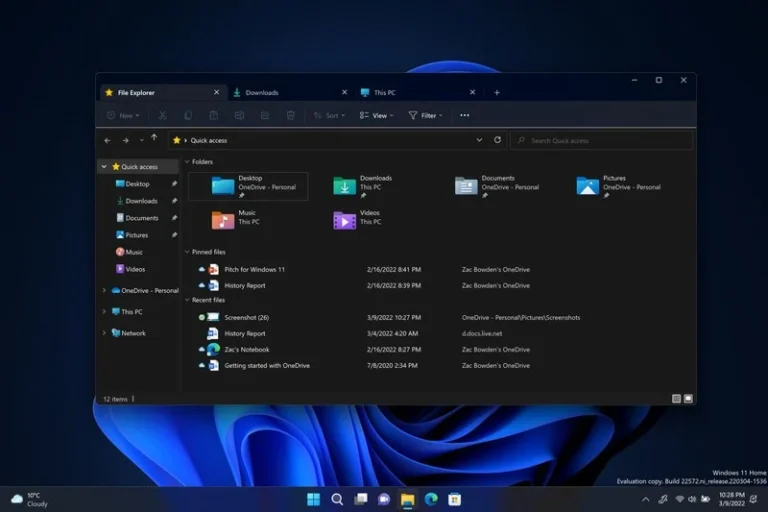 Windows 11: le tabs arriveranno in Esplora File