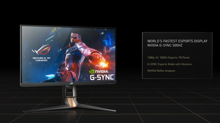 ASUS annuncia il primo display al mondo a 500Hz Nvidia G-Sync